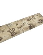 vidaXL Кухненско килимче миещо Coffee кафяво 45x150 см кадифе