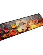 vidaXL Кухненско килимче миещо есен 45x150 см кадифе