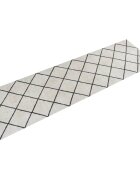 vidaXL Кухненско килимче миещо квадрати 45x150 см кадифе