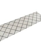 vidaXL Кухненско килимче миещо квадрати 60x180 см кадифе
