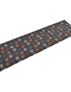 vidaXL Кухненско килимче миещо лапички 45x150 см кадифе