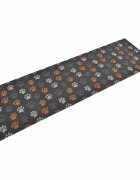 vidaXL Кухненско килимче миещо лапички 60x180 см кадифе