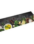 vidaXL Кухненско килимче миещо подправки 60x180 см кадифе