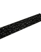 vidaXL Кухненско килимче миещо сутрешен мотив черно 60x300 см кадифе