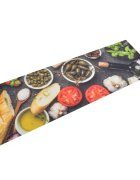 vidaXL Кухненско килимче за пране вино и вечеря 60x180 см кадифе
