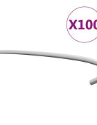 vidaXL Куки за габиони 100 бр поцинкована стомана 20 см