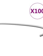 vidaXL Куки за габиони 100 бр поцинкована стомана 40 см
