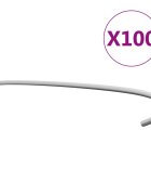 vidaXL Куки за габиони 100 бр поцинкована стомана 50 см