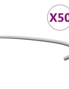 vidaXL Куки за габиони 50 бр поцинкована стомана 20 см