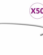 vidaXL Куки за габиони 50 бр поцинкована стомана 50 см