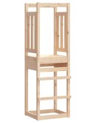 vidaXL Кула за игра 53x465x169 см борово дърво масив