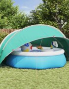 vidaXL Купол за басейн 430 x 430 x 210 см 185T полиестер с PU покритие