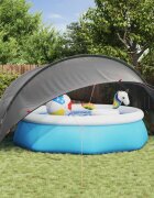 vidaXL Купол за басейн 430 x 430 x 210 см 185T полиестер с PU покритие