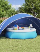 vidaXL Купол за басейн 546 x 516 x 250 см 185T полиестер с PU покритие