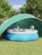 vidaXL Купол за басейн 546 x 516 x 250 см 185T полиестер с PU покритие