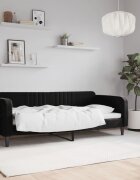 vidaXL Кушетка черна 80x200 см кадифе