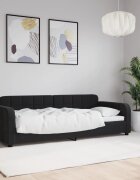 vidaXL Кушетка черна 80x200 см кадифе