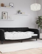 vidaXL Кушетка черна 90x190 см кадифе