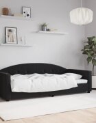 vidaXL Кушетка черна 90x200 см кадифе