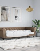 vidaXL Кушетка капучино 100x200 см изкуствена кожа