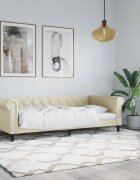 vidaXL Кушетка кремава 80x200 см изкуствена кожа