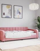 vidaXL Кушетка розова 90x200 см кадифе