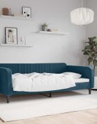 vidaXL Кушетка синя 100x200 см кадифе