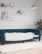 vidaXL Кушетка синя 100x200 см кадифе
