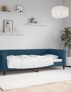 vidaXL Кушетка синя 90x200 см кадифе