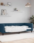 vidaXL Кушетка синя 90x200 см кадифе