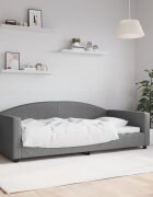 vidaXL Кушетка сива 100x200 см плат