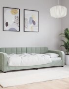 vidaXL Кушетка светлосива 80x200 см кадифе