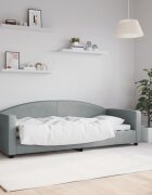vidaXL Кушетка светлосива 80x200 см плат