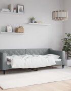 vidaXL Кушетка светлосива 80x200 см плат