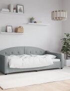 vidaXL Кушетка светлосива 90x190 см плат
