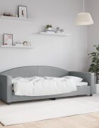 vidaXL Кушетка светлосива 90x200 см плат