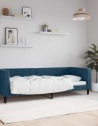 vidaXL Кушетка тъмносиня 80x200 см кадифе