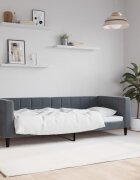vidaXL Кушетка тъмносива 80x200 см кадифе