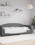 vidaXL Кушетка тъмносива 80x200 см плат