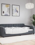 vidaXL Кушетка тъмносиво 100x200 см кадифе