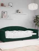 vidaXL Кушетка тъмнозелена 100x200 см кадифе