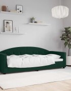 vidaXL Кушетка тъмнозелена 80x200 см кадифе
