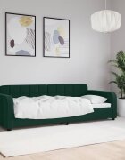 vidaXL Кушетка тъмнозелена 80x200 см кадифе
