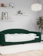 vidaXL Кушетка тъмнозелена 90x200 см кадифе