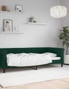 vidaXL Кушетка тъмнозелена 90x200 см кадифе