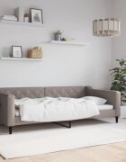vidaXL Кушетка таупе 100x200 см плат