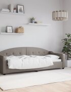vidaXL Кушетка таупе 80x200 см плат