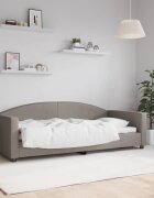 vidaXL Кушетка таупе 90x200 см плат