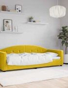 vidaXL Кушетка жълта 80x200 см кадифе