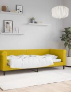vidaXL Кушетка жълта 80x200 см кадифе